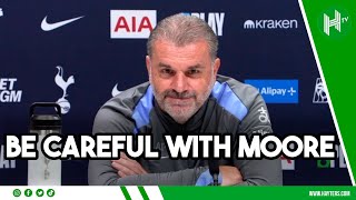 MOORE THE NEW NEYMAR BE CAREFUL  Ange Postecoglou  Crystal Palace v Tottenham [upl. by Geno]