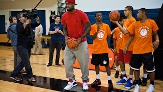 LeBron James teaches his signature spin move [upl. by Leonerd]