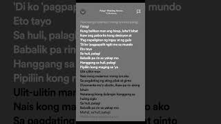 TJ Monterde  Palagi Wedding Version Lyrics palagi trending opm lyrics fyp [upl. by Sucramal]