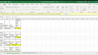 Overtime Calculation With Bonus Unit 2 [upl. by Aynekat]