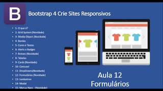 Curso de Bootstrap 4 Site responsivo  Aula 12 de 15 Formulários [upl. by Nylegna]