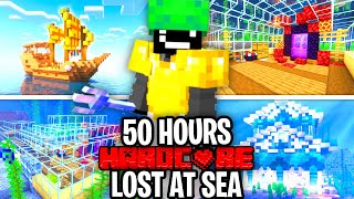 I Survived 50 Hours LOST AT SEA in Minecraft Hardcore [upl. by Voletta455]