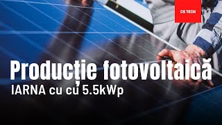 Cat produce un sistem fotovoltaic pe zi IARNA cu o putere instalată a panourilor de 5500W [upl. by Ahsinal]