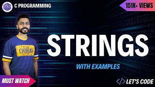 Strings in C Programming  Concept of Strings in C Programming [upl. by Ahkos]