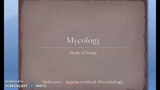 Microbiology 577 a Mycology Introduction Fungi Fungal Types Classification Yeast Mold disease [upl. by Ohl]