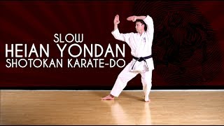 Heian Yondan SLOW  Shotokan KarateDo JKA [upl. by Johnny]