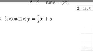 FORMA PENDIENTE ORDENADA AL ORIGEN EJEMPLO 3 [upl. by Huang]