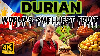 Trying DURIAN in the Philippines along with other rare FRUITS vlog [upl. by Filomena]