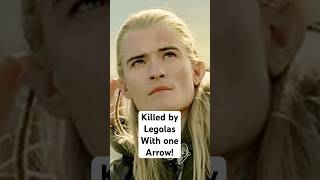 Legolas Best Kill Didnt Appear In The Movies shorts tolkien middleearth elves [upl. by Sukramaj]