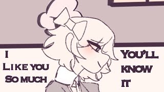 I like you so much You’ll know it  Sayori x Monika  DDLC animatics [upl. by Arracat]