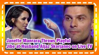 Janette Manrara Throws Playful Jibe at Husband Aljaz Skorjanec on Live TV [upl. by Alita147]