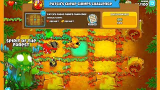 PATCHS CHEAP CHIMPS CHALLENGE  BLOONS TD 6 [upl. by Wohlert]