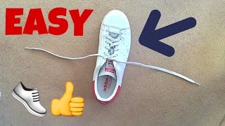 how to TIE YOUR SHOE IN 1 SECONDS fastest way in the world [upl. by Madella]