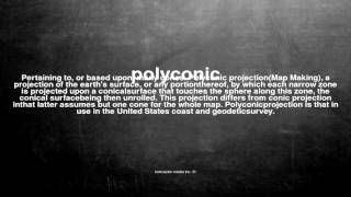 What does polyconic mean [upl. by Nacul219]