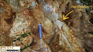 Ultra High Grade Gold Vein amp More Mineralized Outcrops [upl. by Putnem]