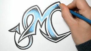 How to Draw Wild Graffiti Letters  M [upl. by Richella]