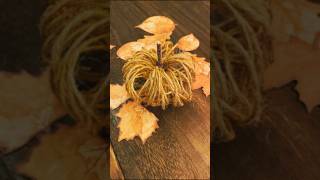 麻紐で作るカボチャ short pumpkin カボチャ diy easydiy autumn 簡単diy pumpkindecor halloween ハロウィン [upl. by Noryd]