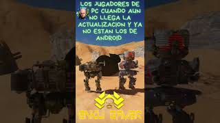 LOS DE PC EN LA ACTUALIZACION 105 EN WAR ROBOTS shorts gaming [upl. by Prasad607]