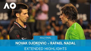 Novak Djokovic v Rafael Nadal Extended Highlights  Australian Open 2012 Final [upl. by Bostow]