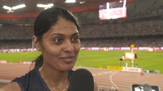 WCH 2015 Beijing  Lalita Shivaji BABAR IND 3000m SC 8th [upl. by Delcina]