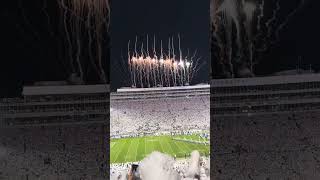 Penn State vs Washington Huskies 2024 White Out game PreGame Fireworks [upl. by Zipnick]