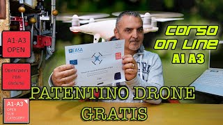 patentino drone GRATIS con EASA [upl. by Fina]