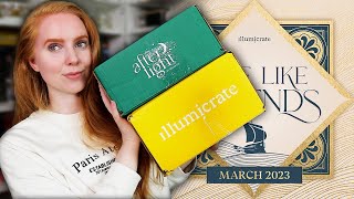 Double Illumicrate unboxing 🌊🏺  Illumicrate and Afterlight March 2023 [upl. by Yunick]