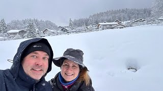 Winterwanderung im Bayerischen Wald Panoramarundwanderweg in Bodenmais mit extrem viel Schnee [upl. by Imas708]