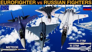 Eurofighter vs Russian Su27 Su35 Mig31 amp Su57 RAM BVR Battle  DCS [upl. by Adrianne]