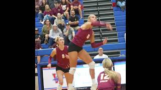 🏐Christa Wilburn class of 2026 finishes it  Dripping Springs Volleyball [upl. by Ecirtel]