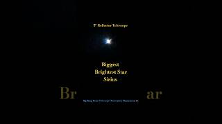 biggest star Sirius 🌟5quot Reflector telescope 🔭 newcreationtamil shrots [upl. by Abihsat336]