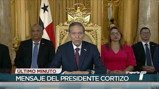 Pronunciamiento del presidente Cortizo tras fallo de inconstitucionalidad de la Ley 406 [upl. by Liman]