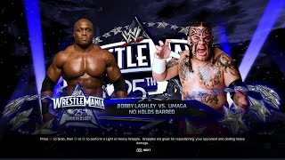 WWE 2K24 FULL MATCH — Bobby Lashley vs Umaga — No Holds Barred Brawlquot [upl. by Eneleahs]