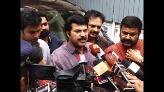 Dileep removed from AMMA Mammootty announces after meeting [upl. by Htebarual143]