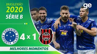 CRUZEIRO 4 X 1 BRASIL DE PELOTAS  MELHORES MOMENTOS  26ª RODADA BRASILEIRÃO SÉRIE B 2020 geglobo [upl. by Eninaej]