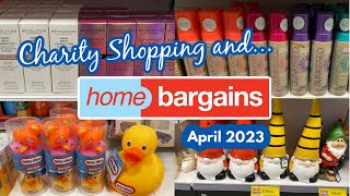 Charity Shop Finds amp Whats New at Home Bargains April 2023 [upl. by Anayt]