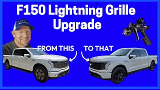 Upgrade Your F150 Lightning Grille with Pearl Black Paint [upl. by Osi958]