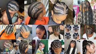 COMPILATION Braids Hairstyles Black Women Quick Easy Long NATURAL Cute Crochet Braided Hair Style [upl. by Ji825]