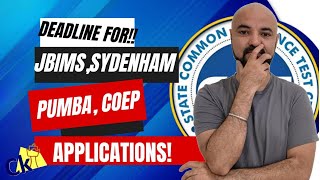 Last date to apply for JBIMS Sydenham Pumba COEP kya hai [upl. by Ecnarrot]