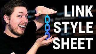 2  HOW TO LINK A CSS STYLESHEET USING HTML  2023  Learn HTML and CSS Full Course for Beginners [upl. by Rafa]