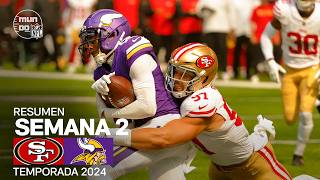 San Francisco 49ers vs Minnesota Vikings  Semana 2  NFL 2024  Highlights Resumen en español [upl. by Snah30]