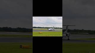 🇬🇧 bee flybe dhc8 man plane planespotting aviation avgeek aviationlovers [upl. by Natiha]