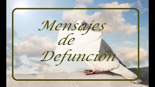 MENSAJES PARA TARJETAS DE DEFUNCIÓN [upl. by Emsoc]