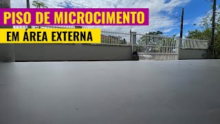 Piso de microcrimento passo a passo faça você mesmo [upl. by Kiryt813]