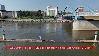 Odra w Słubicach  17092024 r Powódź2024 [upl. by Eak687]