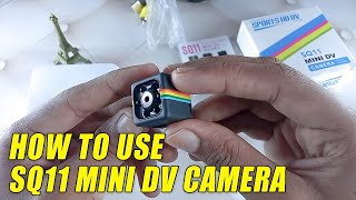 How To Use SQ11 Mini DV Camera  Full Tutorial [upl. by Torin]