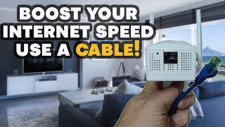 Boost Your Internet Speed by Using a WiFi Extender with a Cable [upl. by Annabal]