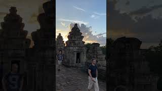 Despite the crowds it’s still quite relaxing watching the sunset from Phnom Bakheng Temple [upl. by Alithia198]