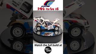 Peugeot 205 T16 Rally car  124 scale model [upl. by Nirrep]