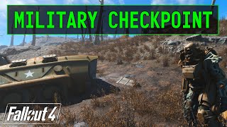 Fallout 4  Military Checkpoint Lake Cochituate [upl. by Marlane916]